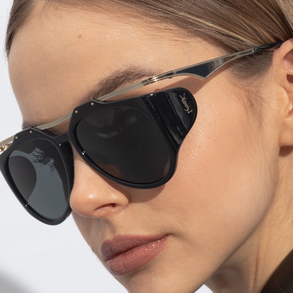 Saint Laurent YSL Amelia Monogram 55MM Sunglasses SL M137